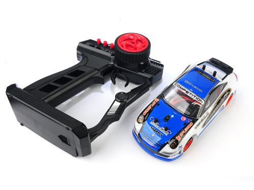 Mini-Q Q5 Burshless Carbon Chassis 1:28 car Ready to Run- Blue