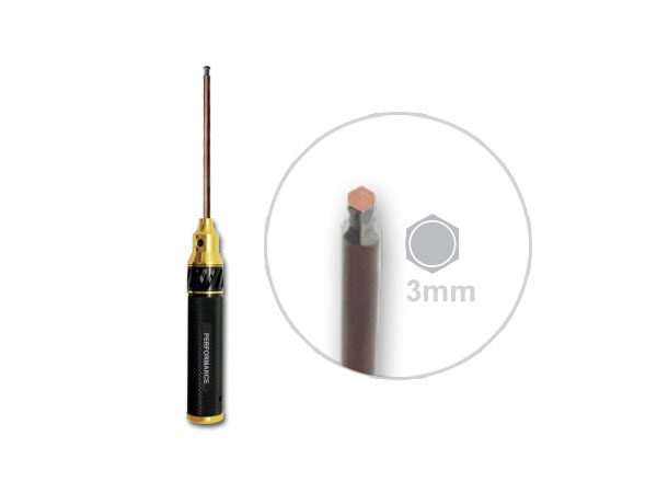 Scorpion High Performance Tools - 3.0mm Round Head Hex Driver - Click Image to Close