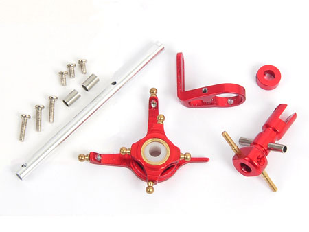 Aluminium Rotor Head set - Red