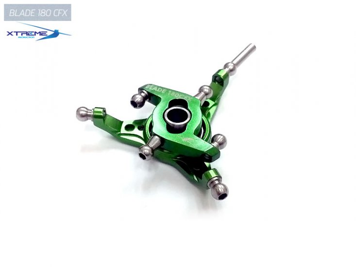 CNC Aluminium Swashplate -B180CFX (Green) - Click Image to Close