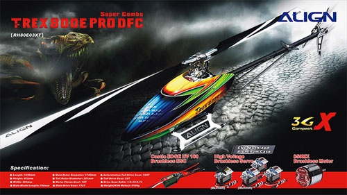 T-REX 800E PRO DFC Super Combo -RH80E03XW - Click Image to Close