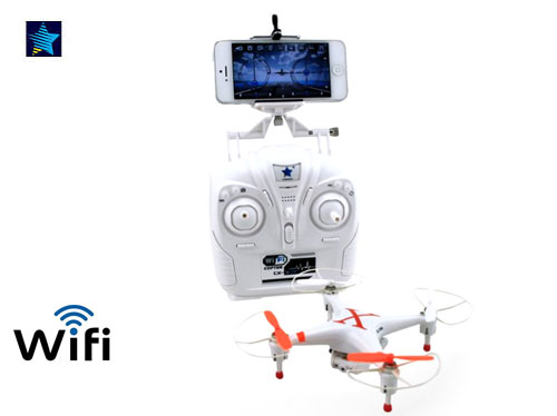 Cheerson CX-30W WiFi Controlled RC Quad With Transmitter - Orang - Click Image to Close