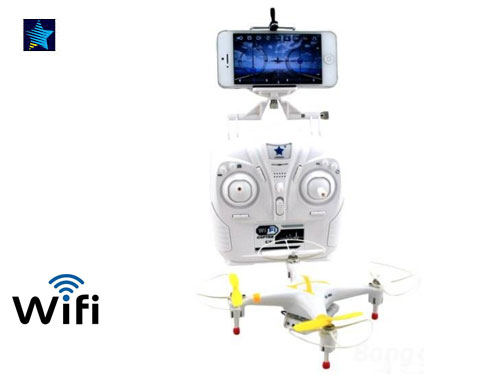 Cheerson CX-30W WiFi Controlled RC Quad With Transmitter - Yello - Click Image to Close