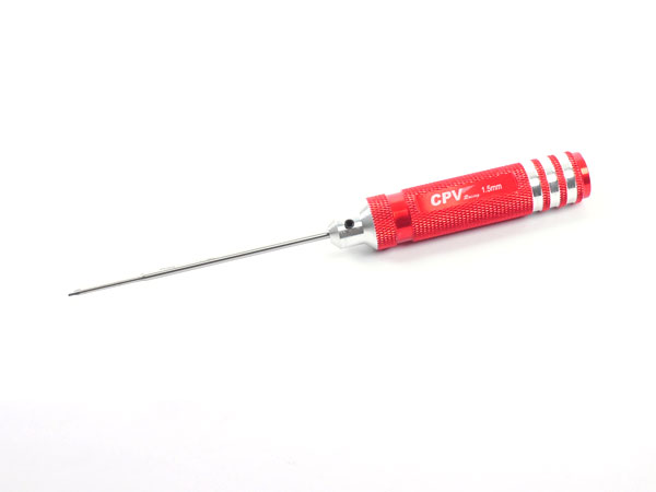 Red Knurling 1.5mm Hexagon Wrench Red Color - Click Image to Close