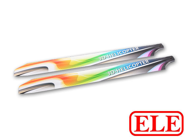 ELERC Pattern Carbon Main Blades - 360mm (Painting A2) - Click Image to Close