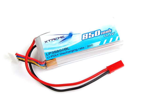 Xtreme Li-po Battery 11.1v 850mah - Click Image to Close