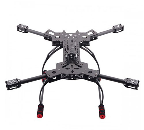 HJ-H4 Reptile 4 Axis Carbon Fiber Folding Quad Frame Kit - Click Image to Close