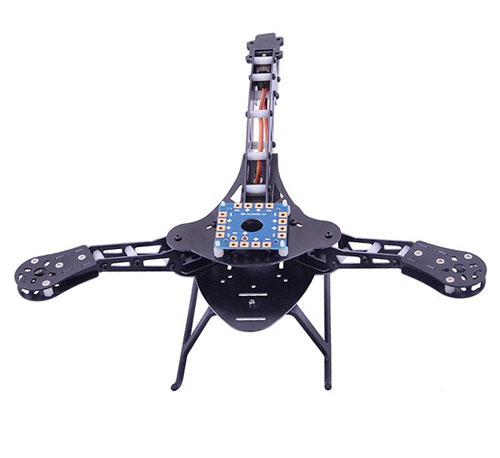 HJ-Y3 Carbon Fiber Tricopter/ Three-axis Multicopter Frame - Click Image to Close