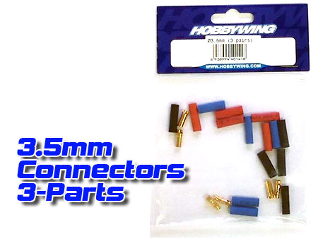 3.5mm Gold Round plug (3 sets w/ Heat Shrink ) - Click Image to Close