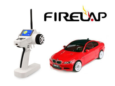 FireLap 4WD (BMW M3 Red) RTR Set w/Color LCD TX (2014 ver.) - Click Image to Close