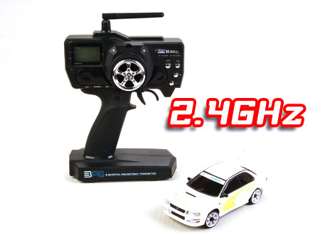 2.4GHz IWAVER 02 RTR SET (Subaru White) with Digital Radio - Click Image to Close