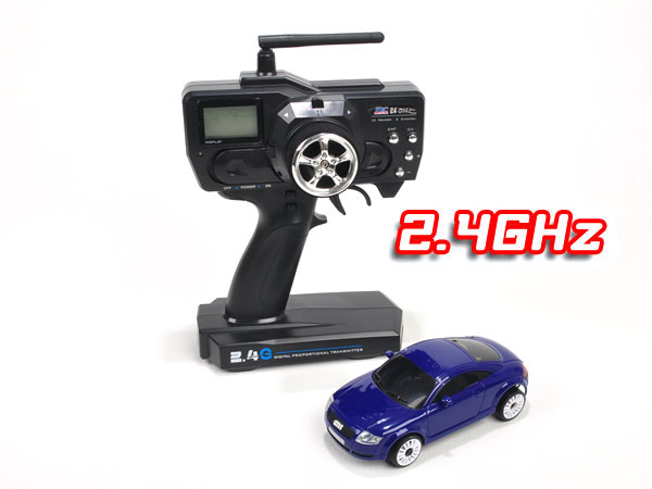 2.4GHz IWAVER 02 RTR SET (AUDI TT Blue) with Digital Radio - Click Image to Close