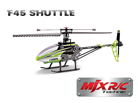 MJX F45 2.4G 4CH RC Helicopter With Gyro RTF - Green - Click Image to Close