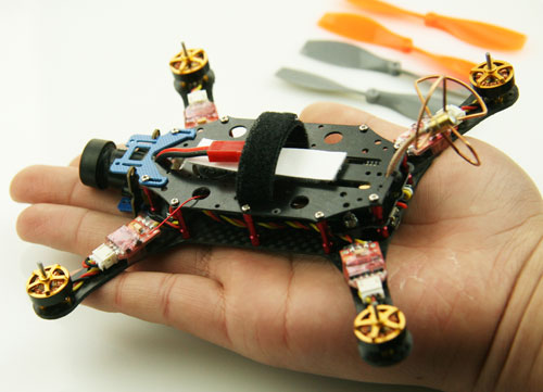 Hermit Micro FPV Brushless Quad BNF Kit (DSM2) - Free Ship - Click Image to Close