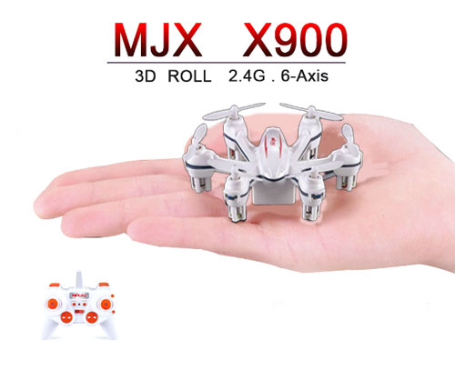 X900 Mini 2.4 4ch 6 Axis X6 RTF - White - Click Image to Close