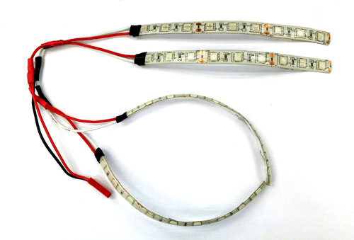 Red and Green Color LED Strips for 250 Class Quadcopter - Click Image to Close