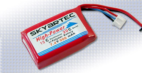Skyartec WX3V LiPo Battery 7.4V 9C 900 MAh - Click Image to Close