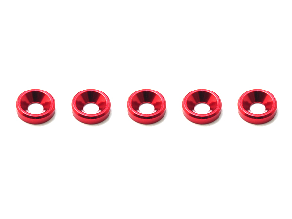 Spec-R R1 Alu. Flat Head Washer M3 (5pcs) - Click Image to Close