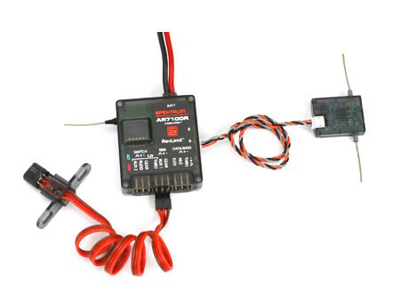 Spektrum DSM2 AR7100R 7Channel Receiver with Integrated Revlimit - Click Image to Close