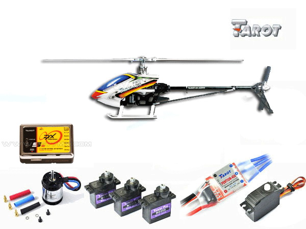 Tarot 450PRO V2 Flybarless Super Combo/ Silver (Free Shipping) - Click Image to Close
