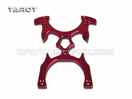 Tarot CNC Transmitter Stand Full JR/Spektrum/Futaba (Red) - Click Image to Close
