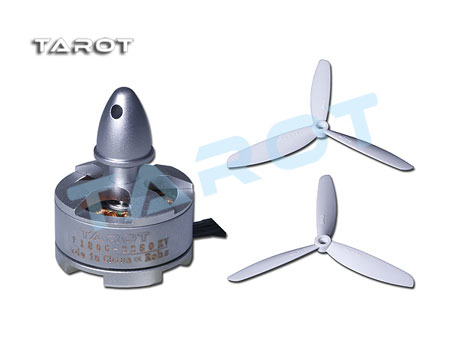 Tarot MT1806 positive self-locking screw motor / silver cap-cw - Click Image to Close