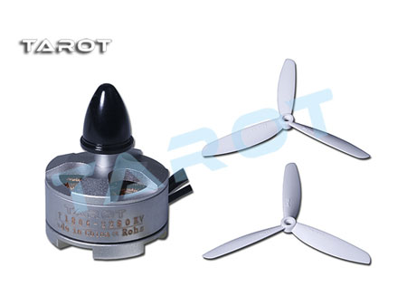 Tarot MT1806 positive self-locking screw motor / blackcap - ccw - Click Image to Close