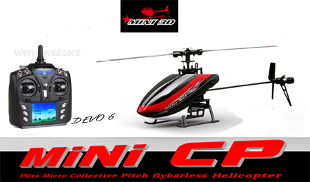 WALKERA Mini CP Flybarless Helicopter RTF - DEVO 6S (Free ship) - Click Image to Close