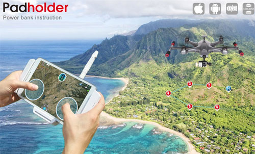 Walkera Padholder Portable Power Bank Holder For Pad - Click Image to Close