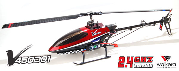 Walkera V450D01, 2.4Ghz 6ch 3D Helicopter ARF Kit - Click Image to Close