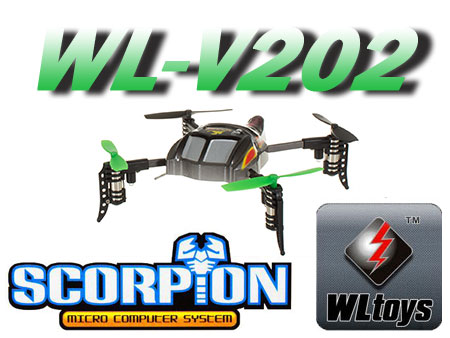 V202 Scorpion 4ch Quadcopter w/ 6-Axis Gyro RTF (Mode 2) - Click Image to Close
