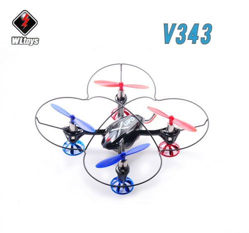 WLToys V343 4ch 6 Axis Nano Quad Black M2 (shipping included) - Click Image to Close