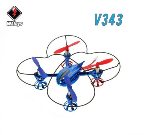 WLToys V343 4ch 6 Axis Nano Quad Blue M2 (shipping included) - Click Image to Close