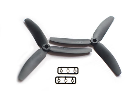 5030 + 5030R Three Blade Propeller (ABS) CW&CCW (Black)